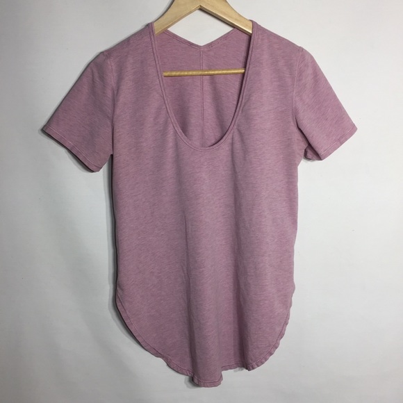 Lululemon rounded split sides tee shirt